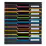 MODULO A4 10 tiroirs noir/arlequin/noir