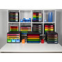 MODULO A4 5 tiroirs noir/arlequin glossy