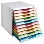 MODULO A4 10 tiroirs blanc/arlequin/blan