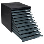 MODULO A4 - 10 tiroirs ouverts ECO noir/