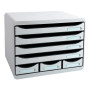 STORE-BOX MINI 7 tiroirs gris lumière