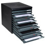MODULO A4 - 10 tiroirs ouverts ECO noir/