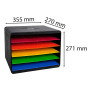 Trieur HORIZON 5 compartiments arlequin
