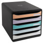 BIG-BOX PLUS Aquarel noir/pastel glossy