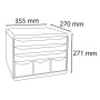 STORE-BOX MAXI 6 tiroirs ECOBlack noir