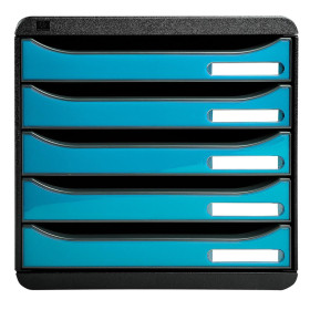 BIG-BOX PLUS noir/bleu turquoise glossy