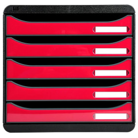 BIG-BOX PLUS Iderama noir/framboise glos