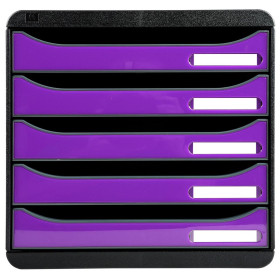 BIG-BOX PLUS Iderama noir/violet glossy