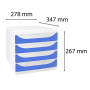 BIG-BOX Chromaline cristal/bleu royal tr