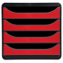 BIG-BOX Iderama noir/rouge carmin