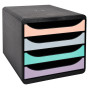 BIG-BOX Aquarel noir/pastel glossy