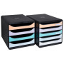 BIG-BOX Aquarel noir/pastel glossy