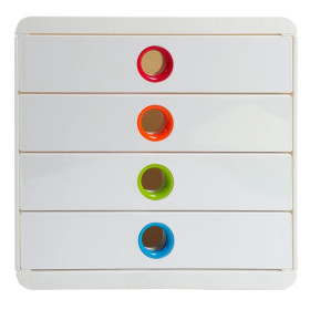 Pop-Box Black Office blanc/arlequin