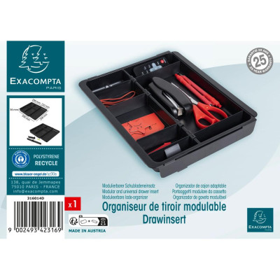 DRAWINSERT insert p.tiroir ECOBlack noir