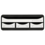 TOOLBOX MINI 4 tiroirs noir/blanc glossy
