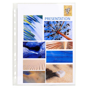 Etui carton 100 poch. perf. PVC 8/100°