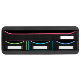 TOOLBOX MINI 4 tiroirs noir/arlequin/noi