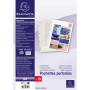 Sachet 10 pochettes perfo. PVC 8/100°