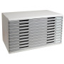 MODULO A3+ 10 tiroirs gris lumière/grani