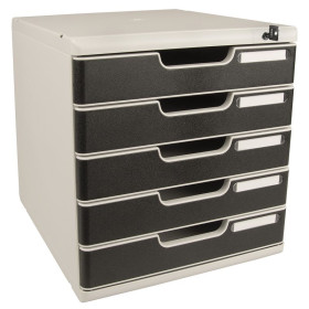 MODULO A4/5 gris lu/noir fermeture à clé