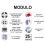 MODULO A4/5 noir/arlequi fermeture à clé