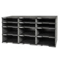 MODULODOC 12 cases vides noir/gris souri
