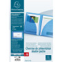 Chem.de présent. double poche PP BLEU