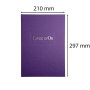 LIVRE D'OR .1M. 297X210 VIOLET