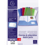 Sach. 10 chem. double poche PP A4/A3 Ass