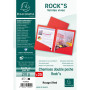 Pt 25 chem. double poche ROCK A4 rouge