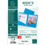 Pt 25 chem. double poche ROCK A4 bleu