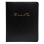 Livre d'or cuir Alpille 26X22 noir +/t
