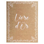Livre d'or 100p. or 27x22cm KRAFT
