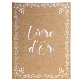 Livre d'or 100p. or 27x22cm KRAFT