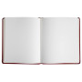 Livre d'or cuir Alpille 26X22 rouge +/t