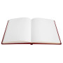 Livre d'or cuir Alpille 26X22 rouge +/t