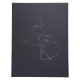 Livre d'or 100p argent 27x22cm Art noir