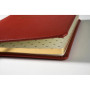 Livre d'or cuir Alpille 26X22 rouge +/t