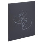 Livre d'or 100p argent 27x22cm Art noir