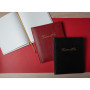 Livre d'or cuir Alpille 26X22 rouge +/t