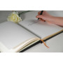 Livre d'or cuir Alpille 26X22 noir +/t