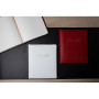 Livre d'or cuir Alpille 26X22 rouge +/t