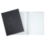 Livre d'or 100p argent 27x22cm Art noir
