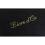 Livre d'or cuir Alpille 26X22 noir +/t