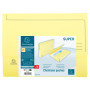 Pt 10 chemises poche SUPER A4 jaune