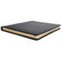 Livre d'or cuir Alpille 26X22 noir +/t