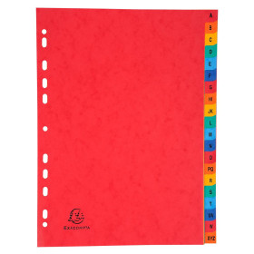 Intercalaire indexé NF A4 A-Z touches