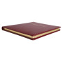 Livre d'or cuir Alpille 26X22 rouge +/t