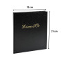 Livre d'or balacron Noir 21x19 +/titre