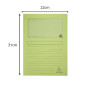 Pt 100 chemises à fenêtre SUPER vert